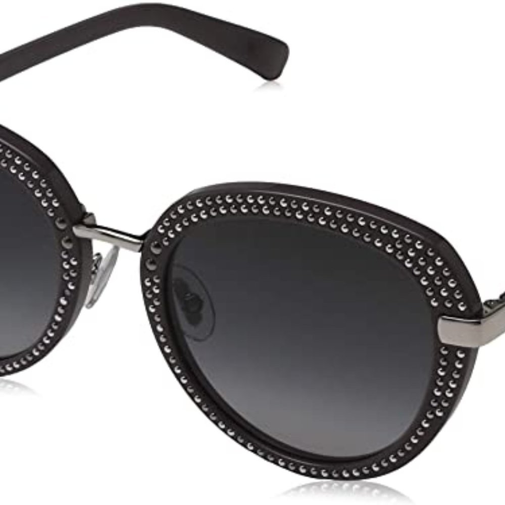 Jimmy Choo Mori/9RQ   Smoke /Silver Mori Sunglasse